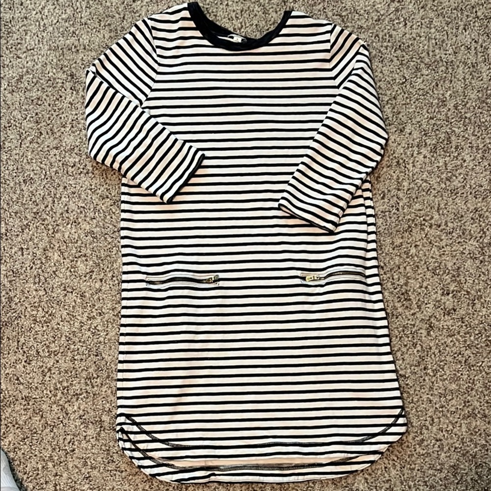 GAP Navy and White Striped Mini Dress